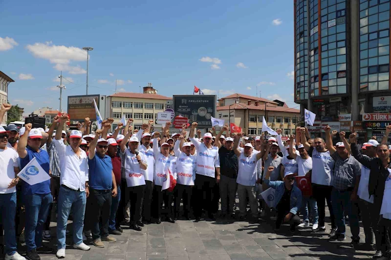İşçiler BBP’li Başkanı protesto etti
