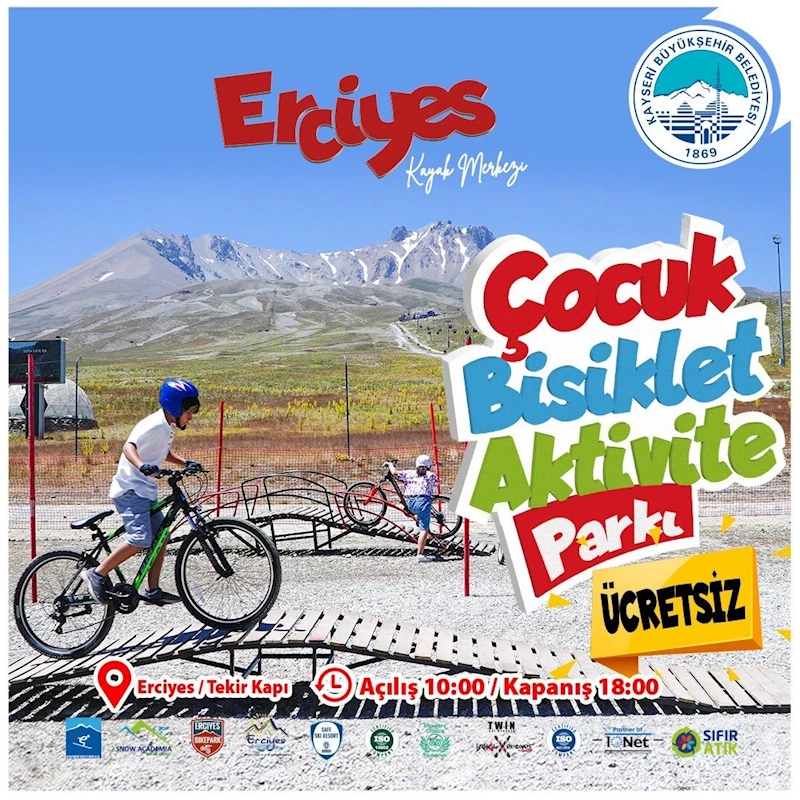 Erciyes’te çocuk bisiklet ve aktivite sezonu başladı