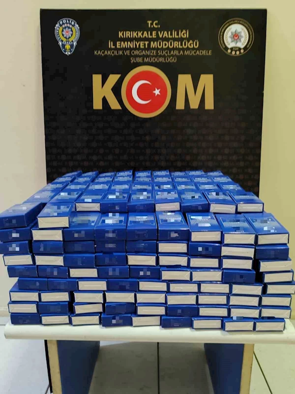 Kırıkkale’de 390 paket kaçak sigara ele geçirildi: 1 gözaltı
