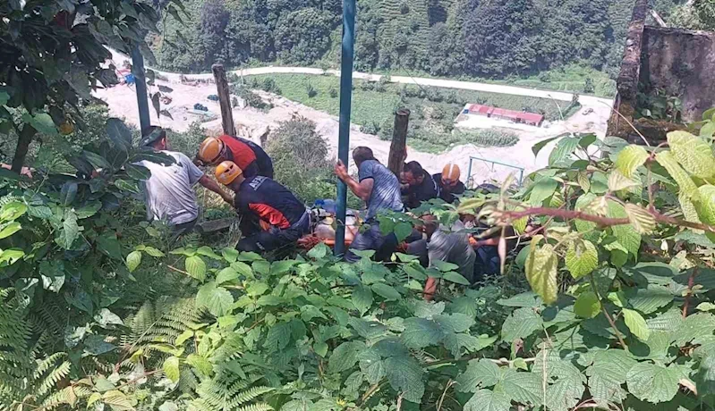 Rize’de çay toplayan vatandaş elektrik akımına kapılarak ağır yaralandı
