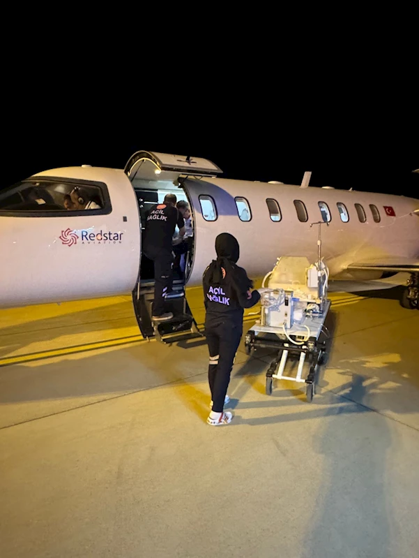Mardin’de hasta bebek ambulans uçakla Konya’ya sevk edildi
