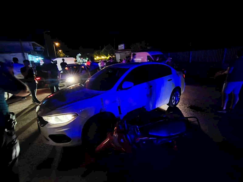 Gaziantep’te otomobil ile motosiklet çarpıştı: 2 yaralı
