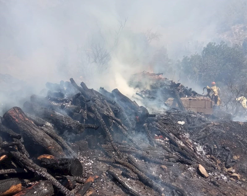 Mersin’de bahçe yangını, ormana sıçramadan söndürüldü
