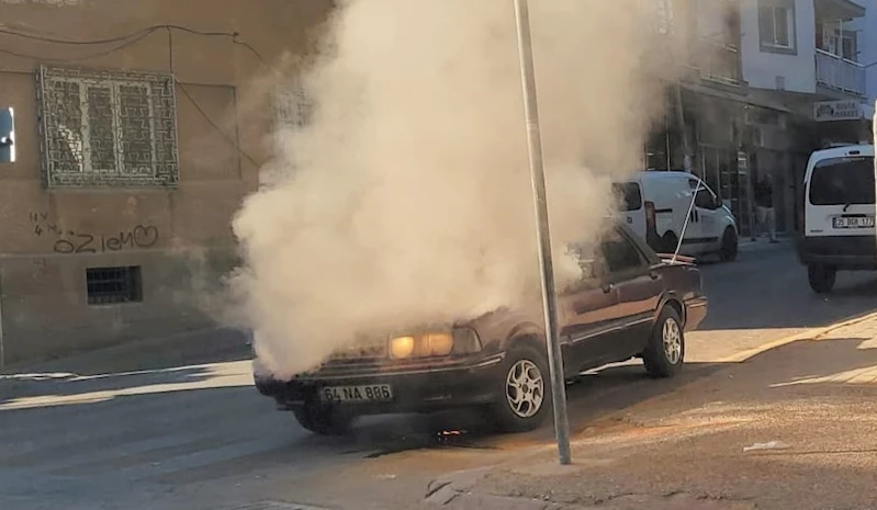 Aydın’da otomobil yangını

