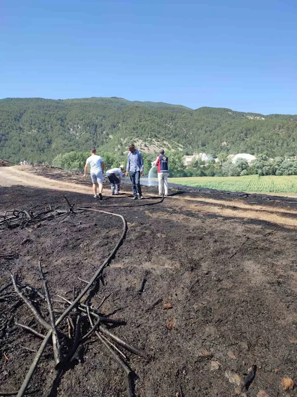 Bolu’da otluk arazide çıkan yangın söndürüldü
