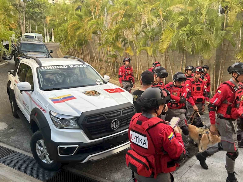 TİKA’dan Venezuelalı Arama Kurtarma Ekibine araç ve ekipman desteği
