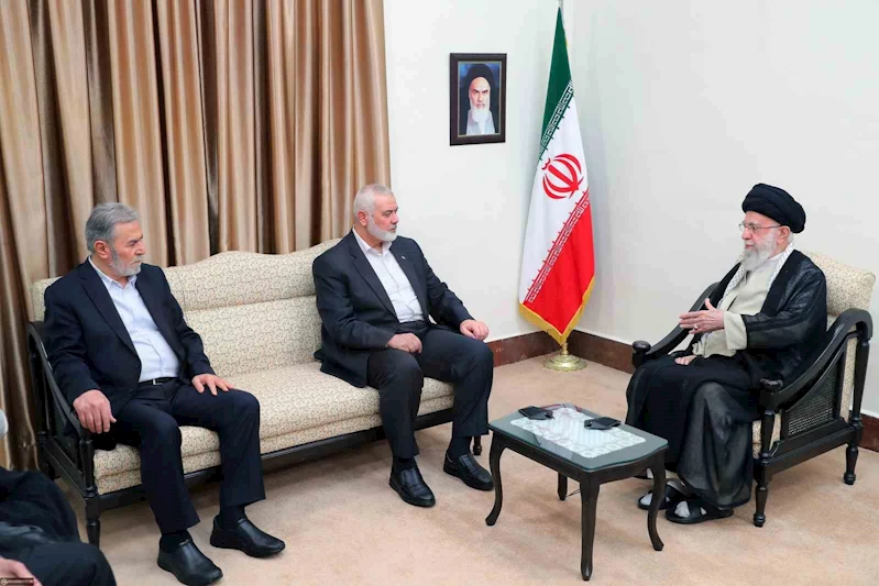 İran dini lideri Hamaney, Haniye ve Filistin İslami Cihad lideri ile görüştü
