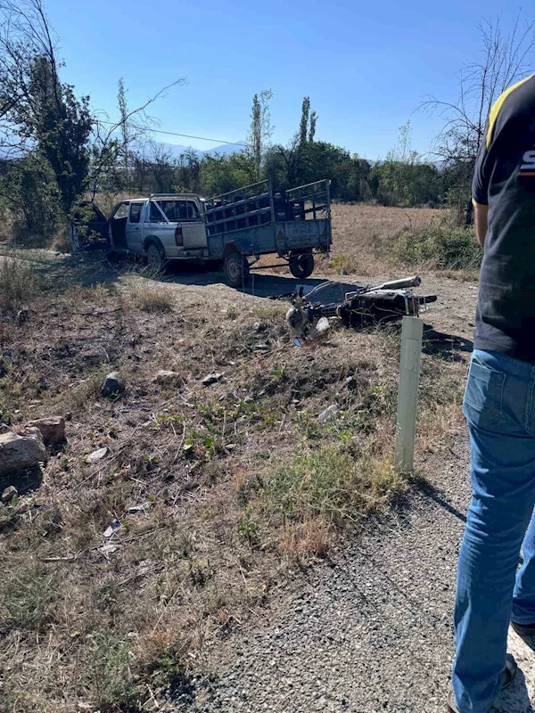 Burdur’da otomobil ile çarpışan motosikletli çocuk yaralandı
