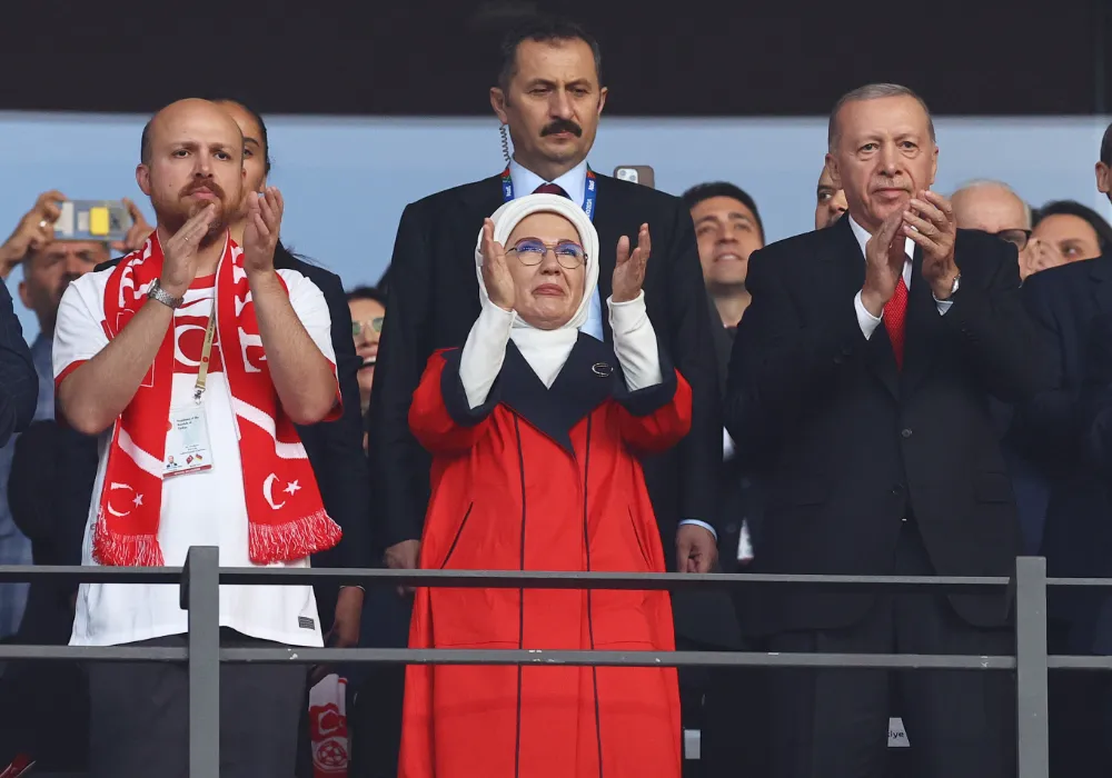 Cumhurbaşkanı Erdoğan, Türkiye - Hollanda maçında