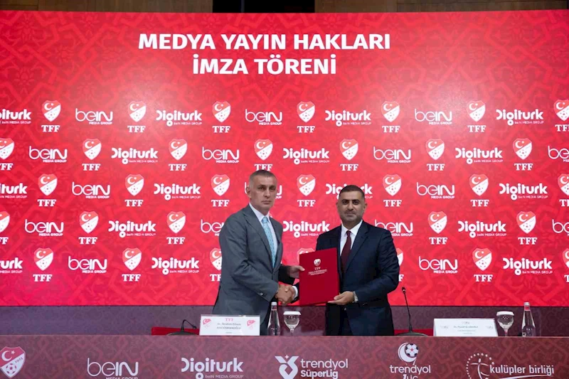 Trendyol Süper Lig ve 1. Lig medya yayın hakları imza töreni yapıldı
