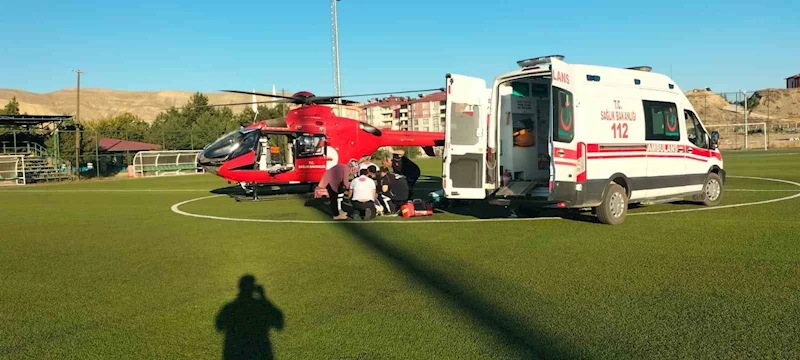 Ambulans helikopter Malatya’da 2 hasta için havalandı
