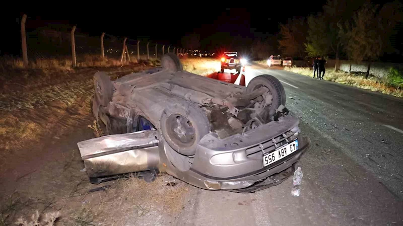 Aksaray’da otomobil takla attı: 6 yaralı
