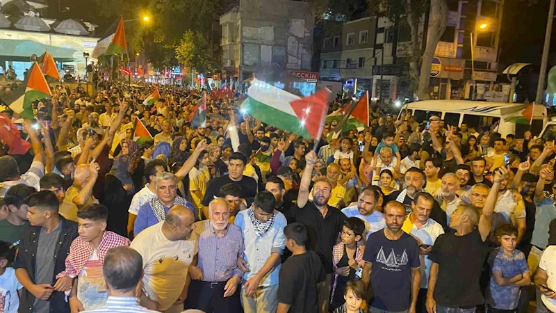 Adıyamanlılar Gazze ve Heniyye için yürüdü
