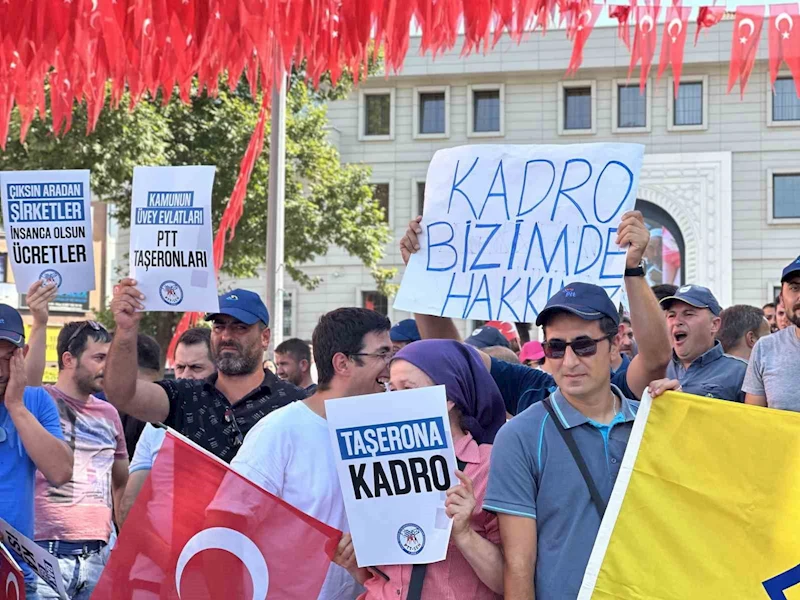 Bursa’da PTT işçileri isyan etti
