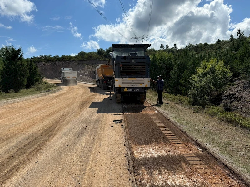 Derince ile köyler arasındaki yol yenileniyor
