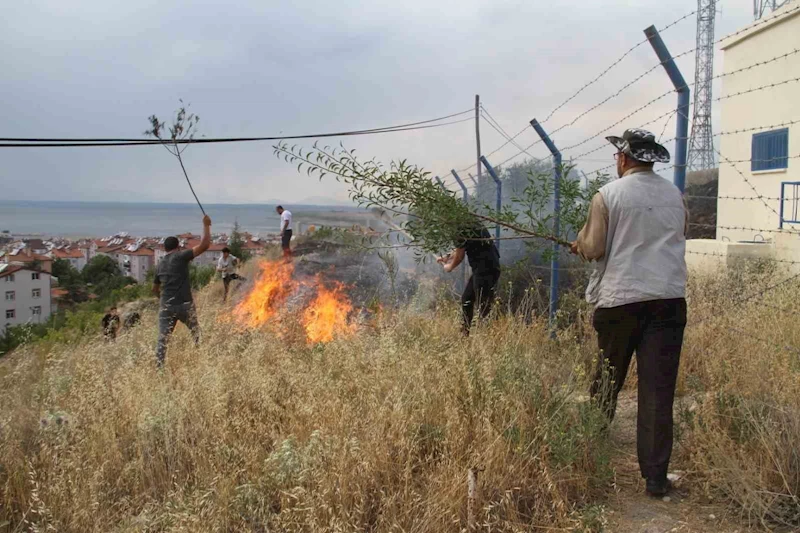 Konya’da korkutan ot yangını
