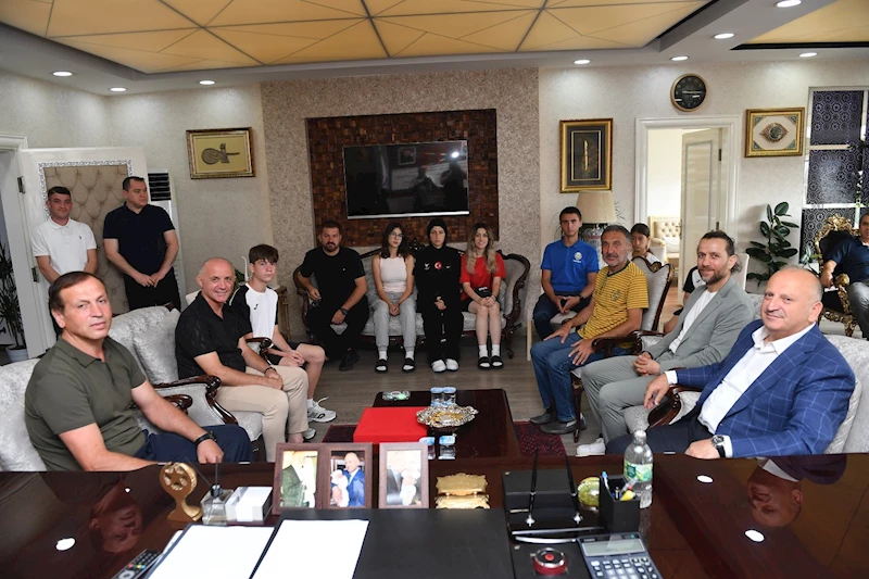 Başkan Tavlı, Gagavuzya spor bakanı ve sporcularını misafir etti
