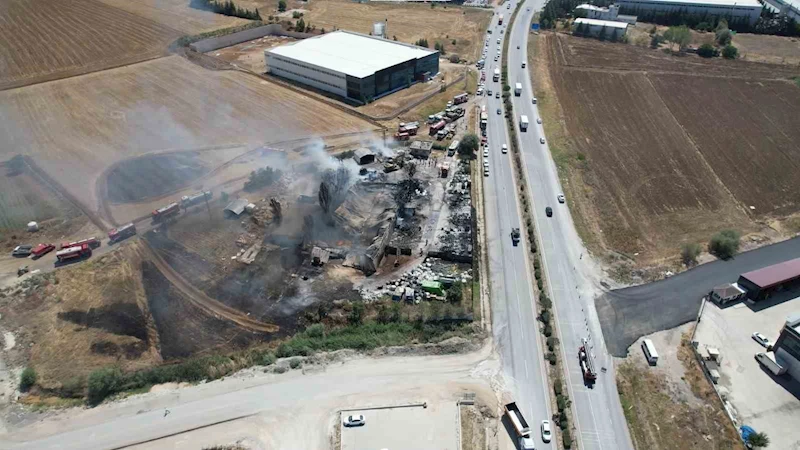 Ankara’da korkutan yangın
