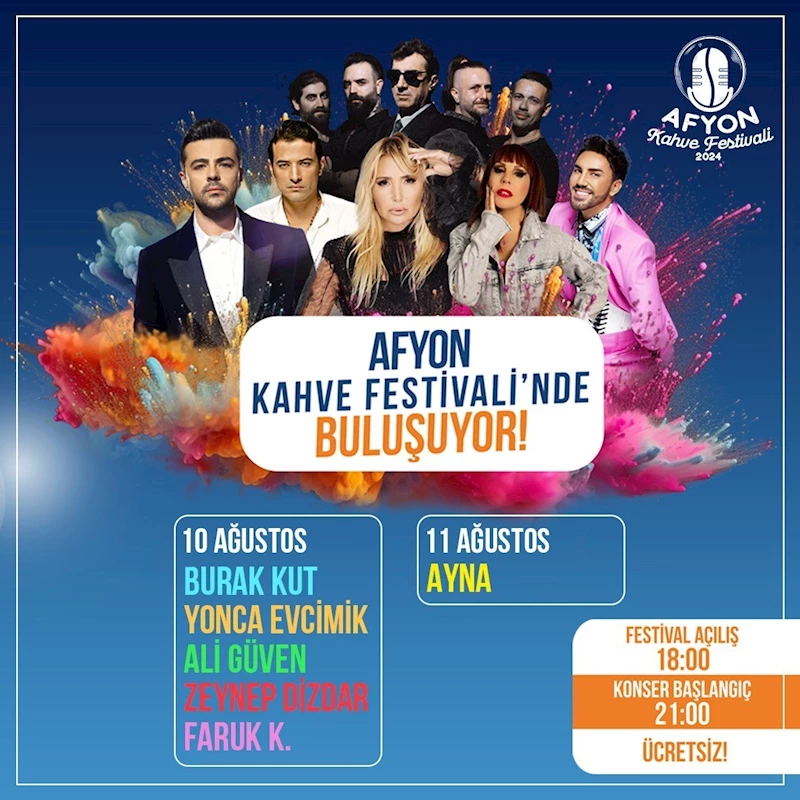 Afyon Kahve Festivali’nde 90’lar rüzgârı esecek
