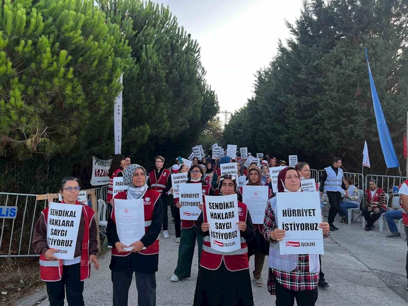 İstanbul’da, Polenez Sucuk Fabrikası’nda işten çıkarılan işçiler eylem yaptı
