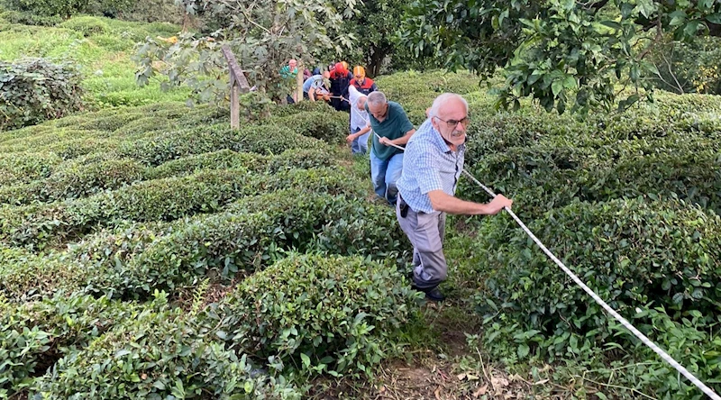 Rize’de ilkel teleferikten düşen kadın yaralandı
