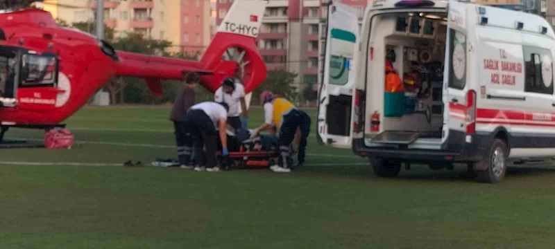 Ambulans helikopter kalp krizi geçiren hasta için havalandı
