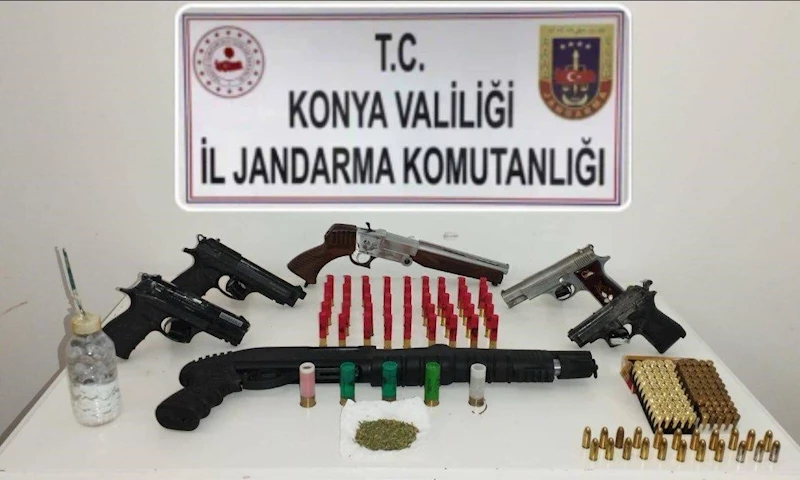 Konya’da silah kaçakçılarına operasyon: 1 gözaltı
