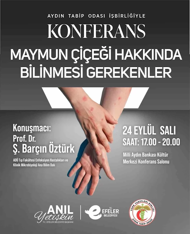 Efeler Belediyesi’nden maymun çiçeği konferansı
