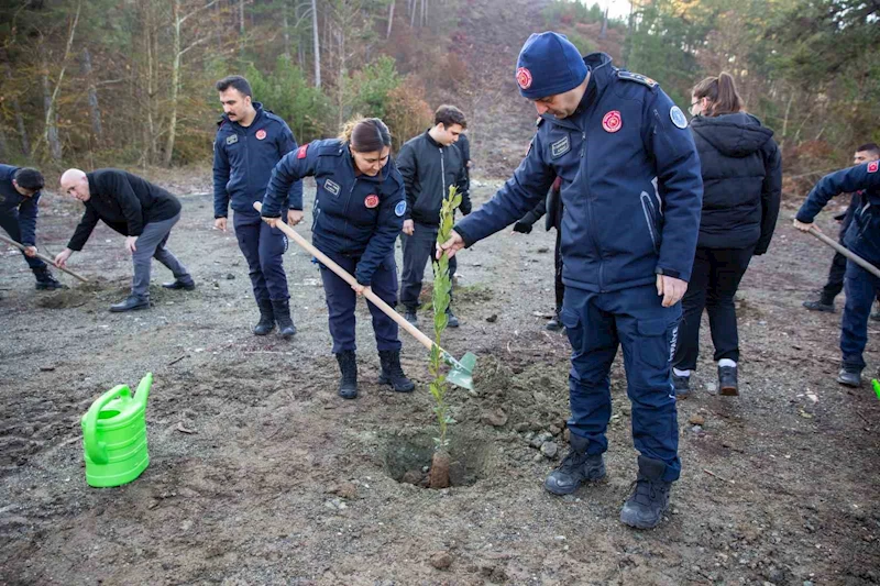 Büyükşehir’den kahraman itfaiyecilerin anısına hatıra ormanı
