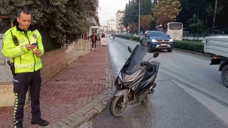 Motosikletin çarptığı scooterdaki 5 yaşındaki çocuk yaraladı
