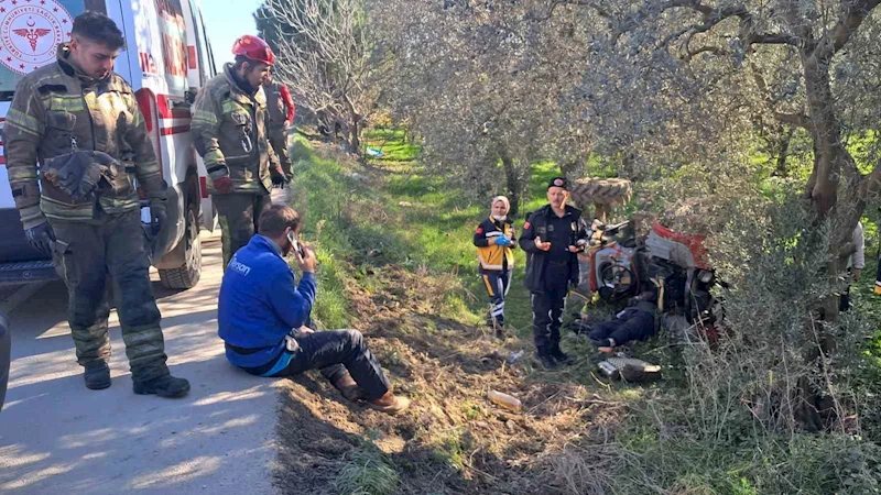 Tamire götürmek istediği traktörün altında kalan sürücü hayatını kaybetti
