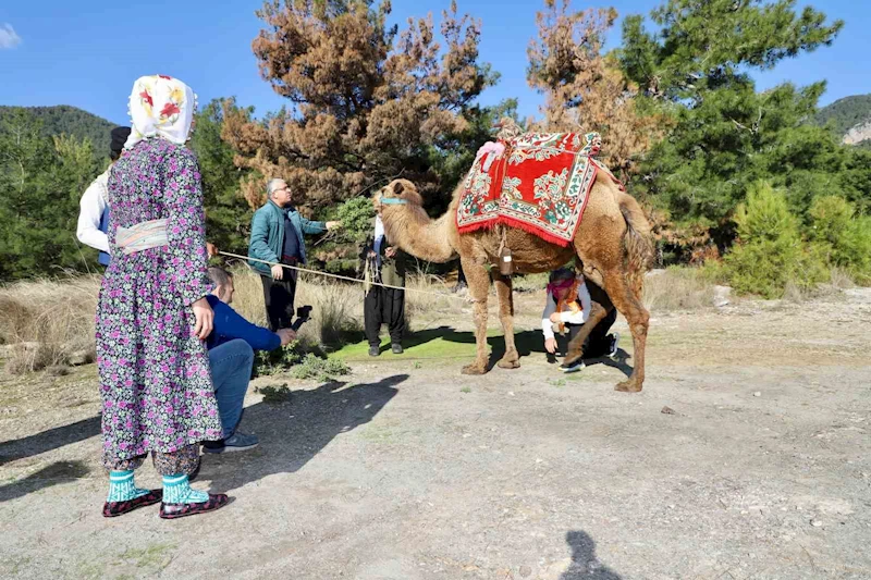 Alanya geleneksel Yörük oyunları gübüdük oyunu ile sona erdi
