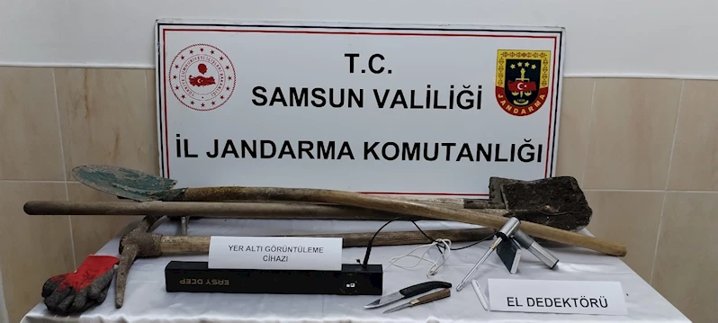 Samsun’da izinsiz kazı yapan 5 kişi yakalandı
