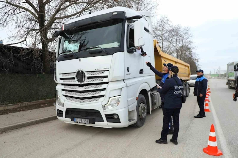 Ordu’da ağır tonajlı araçlara sıkı denetim
