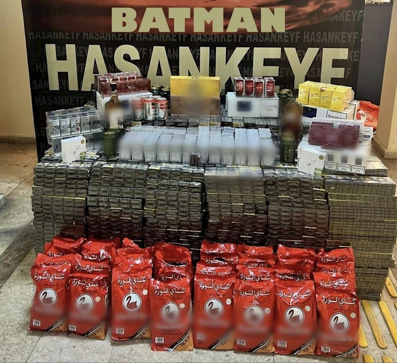 Batman’da iki araçta gümrük kaçağı ürünler ele geçirildi
