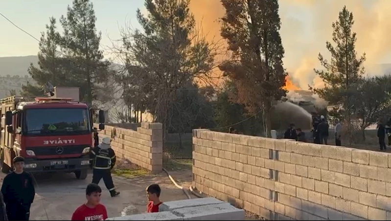 Gaziantep’te bağ evinde korkutan yangın
