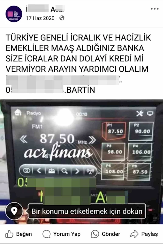 Sahte rapor soruşturmasında sosyal medya ile reklam detayı
