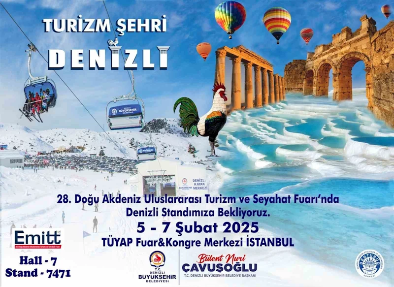 Denizli Büyükşehir, EMITT 2025’te Denizli’nin Doğal güzelliklerini tanıtacak
