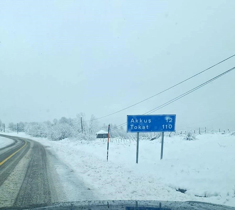 Ordu’nun yüksek kesimlerinde kar yağışı
