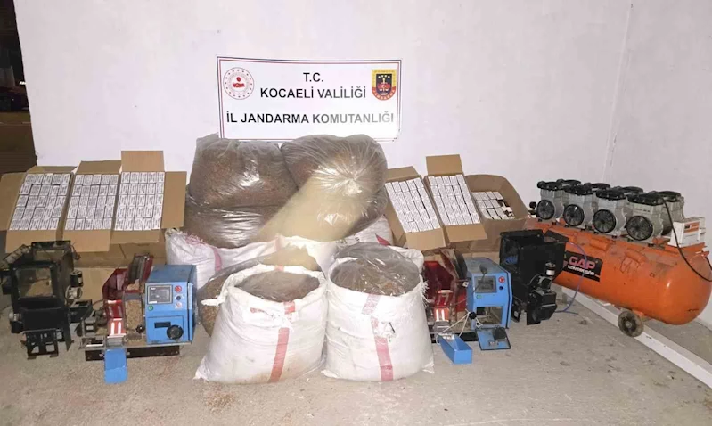 600 kilo kaçak tütün ve 105 bin makaron ele geçirildi
