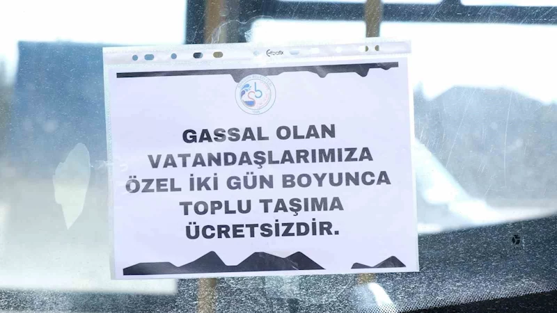 Sorgun Belediyesi, gassallar için toplu taşımayı ücretsiz yaptı
