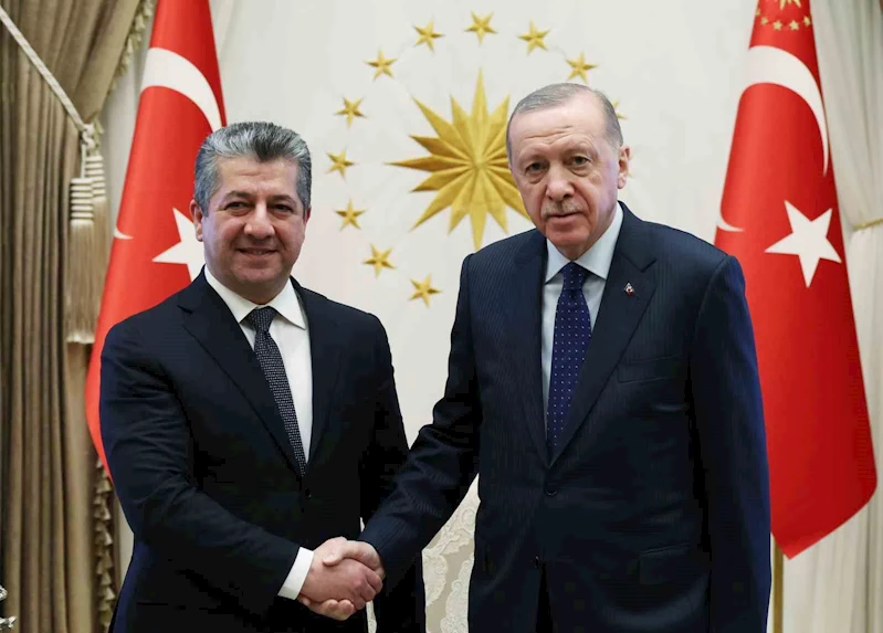 Cumhurbaşkanı Erdoğan,  IKBY Başbakanı Mesrur Barzani’yi kabul etti
