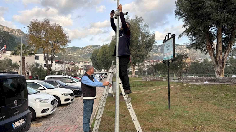 Marmaris’te parklar kamera sistemi ile daha güvenli hale geliyor
