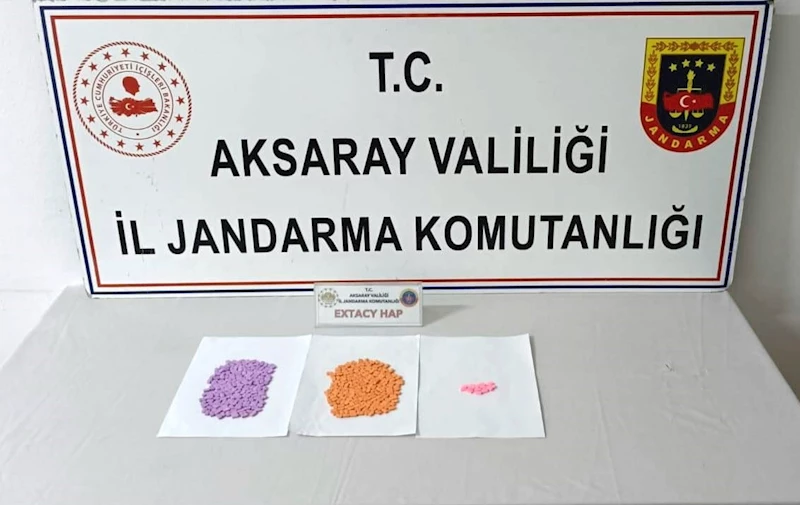 Jandarmanın operasyonunda uyuşturucu hap ele geçirildi
