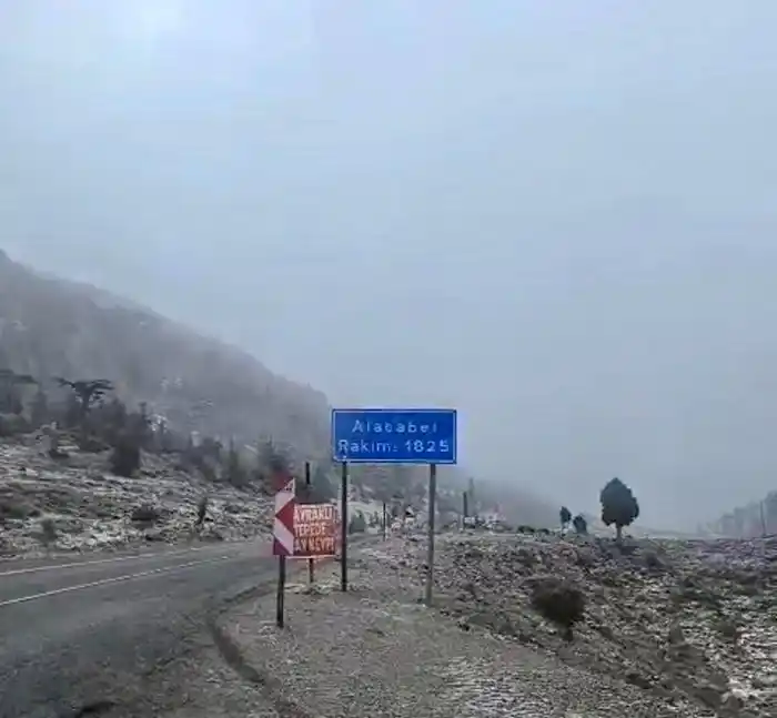 Alacabel’e yılın ilk karı yağdı
