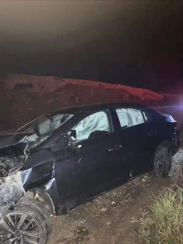 Bilecik’te kontrolden çıkan otomobil şarampole uçtu, 2 yaralı
