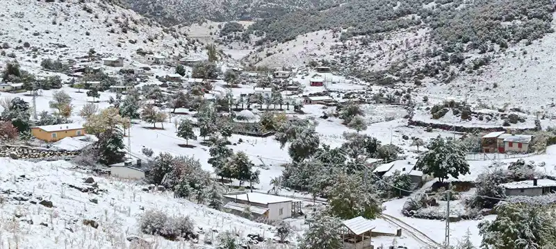 Antalya’nın yüksek kesimleri karla kaplandı
