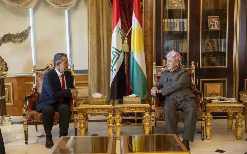 Şırnak Valisi Ekici, Irak’ta Mesut Barzani ile görüştü
