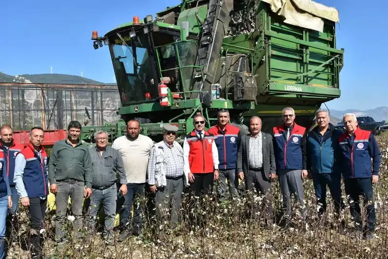 Söke Ovası’nda pamuk hasadı sürüyor
