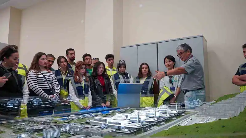 Geleceğin nükleer mühendisleri Akkuyu Nükleer Santrali’ni yerinde inceledi
